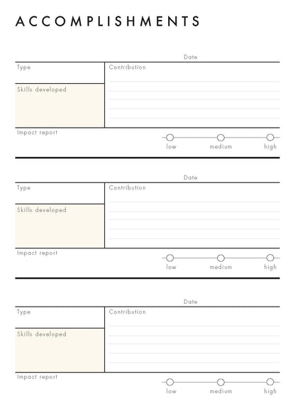 On Job Daily Work Planner